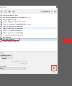 Action Tách layer khuôn bế-Thực hiện bởi Duy-