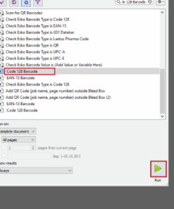Action Tạo mã Qr "Code 128 Barcode"-Thực hiện bởi Duy-