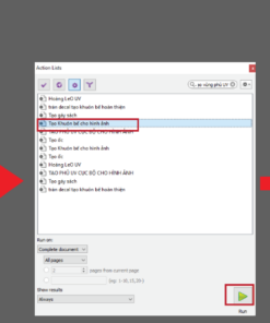 Action Tạo Khuôn bế cho hình ảnh -Thực hiện bởi Duy-