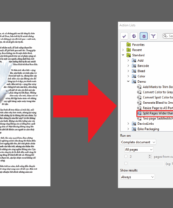 Action Split Pages Wider than A5 148 mm in Half-Thực hiện bởi Duy-
