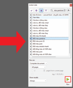 Action Đổi màu pantone- Thực hiện bởi Duy-